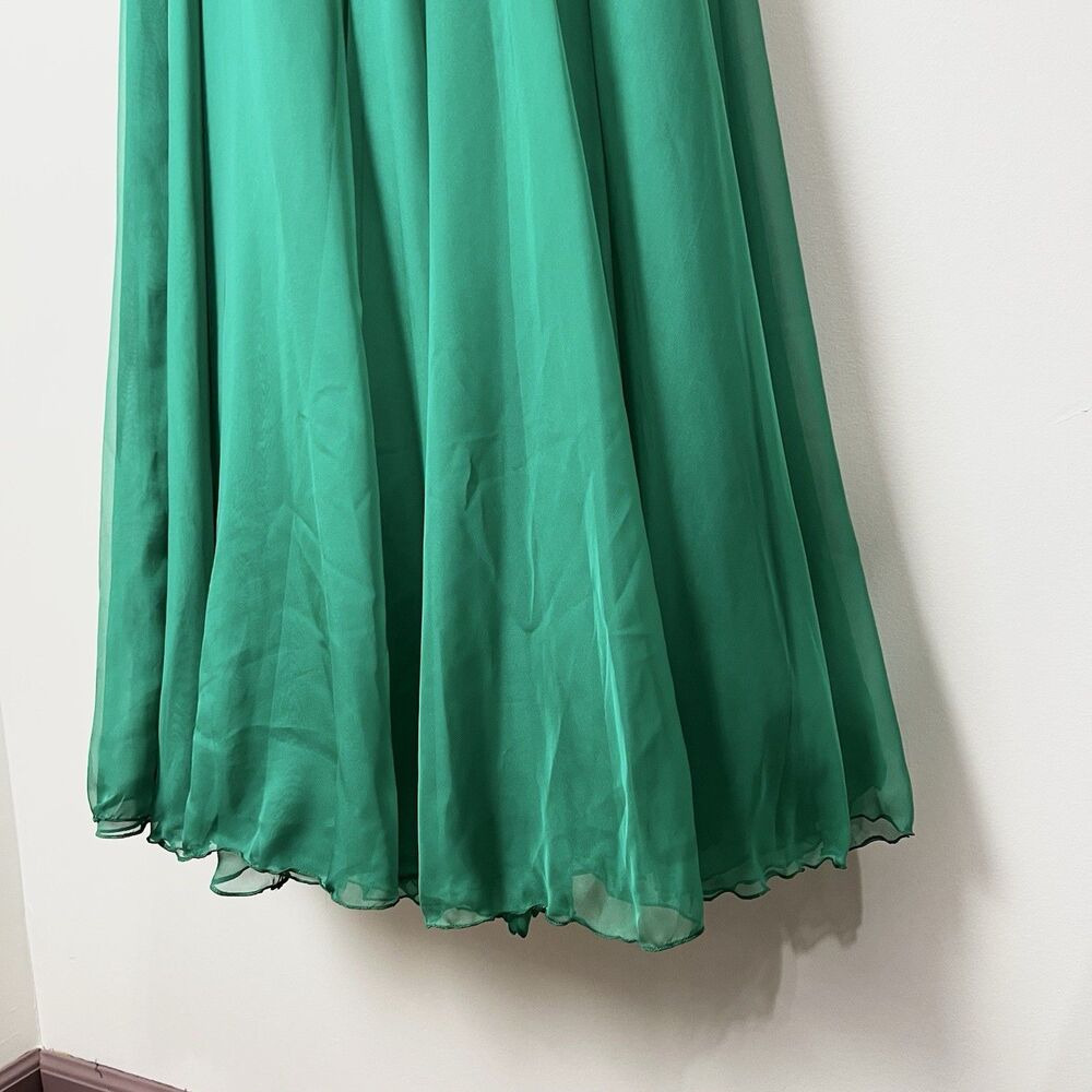 Sherri Hill Formal Dress #8546 Mardi Gras Strapless Emerald Green NWT Women’s 8 - Picture 9 of 14
